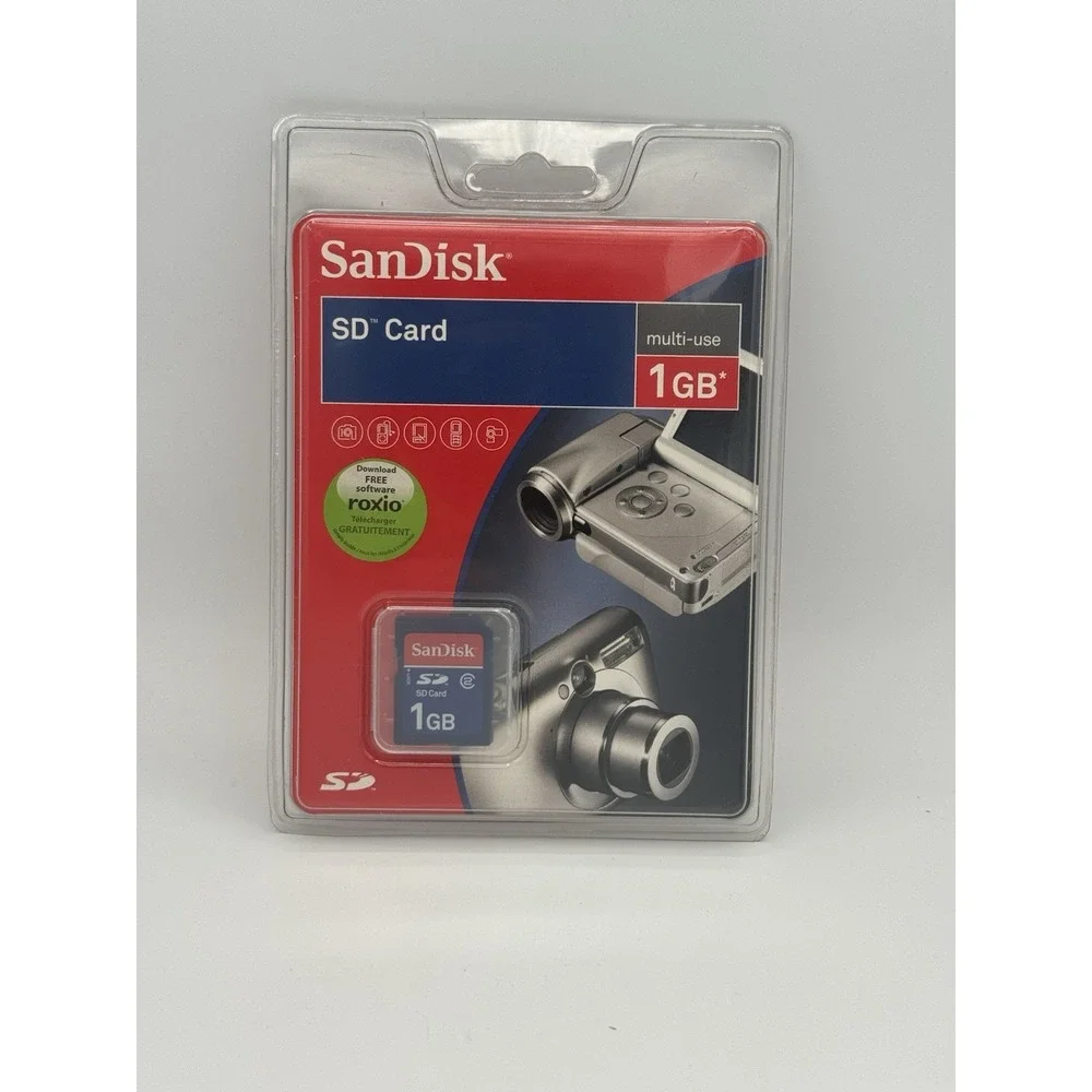 SanDisk High Quality Reliable SD Card 1GB SDSDB-1024-A11 Universal Compatibility